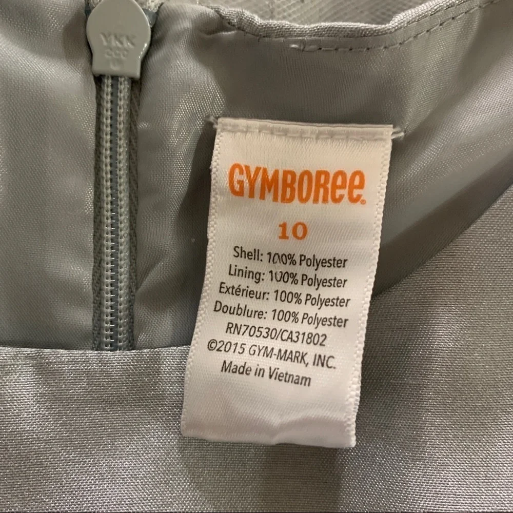 Gymboree Gray Sparkly Taffeta Tulle Formal Dress